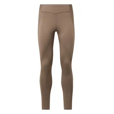 Reebok YOGA HR RIB TIGHT Dámské legíny, béžová, velikost