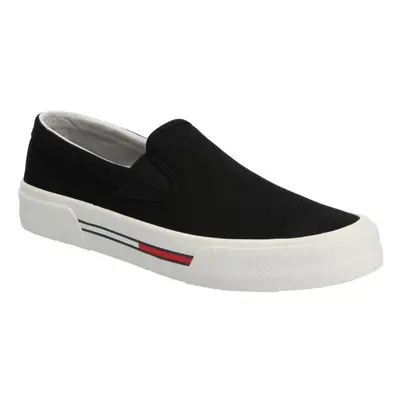 Tommy Hilfiger TOMMY JEANS SLIP ON CANVAS Pánské nízké tenisky, černá, velikost