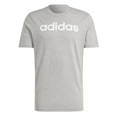 adidas LINEAR TEE Pánské tričko, šedá, velikost