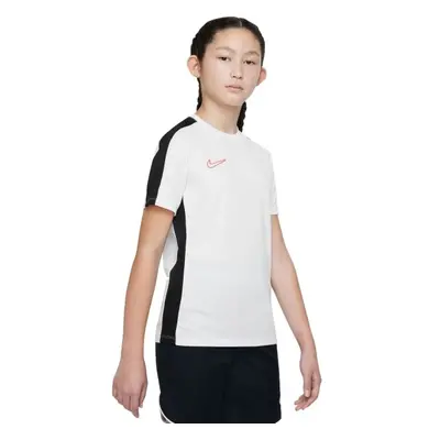 Nike DRI-FIT ACADEMY23 Dětské fotbalové tričko, bílá, velikost