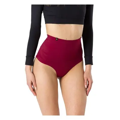 GOLDBEE SHAPEWEAR SWIMWEAR BOTTOMS Dámské stahovací plavecké kalhotky, vínová, velikost