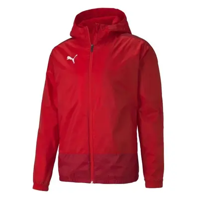 Puma TEAMGOAL TRAINING RAIN JACKET Pánská sportovní bunda, červená, velikost