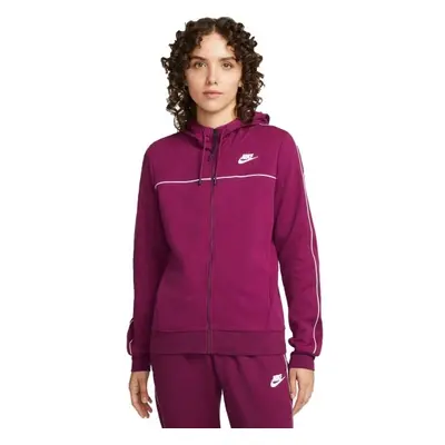 Nike SPORTSWEAR ESSENTIAL FLEECE Dámská mikina, vínová, velikost