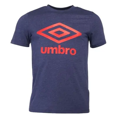 Umbro LARGE COTTON LOGO TEE Pánské triko, tmavě modrá, velikost