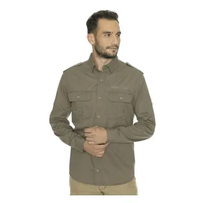 BUSHMAN ZIKMUND Pánská košile, khaki, velikost