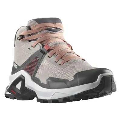 Salomon X RAISE MID GTX J Dětské outdoorové boty, béžová, velikost