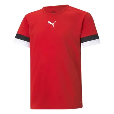 Puma TEAMRISE JERSEY TEE Dětské fotbalové triko, červená, velikost