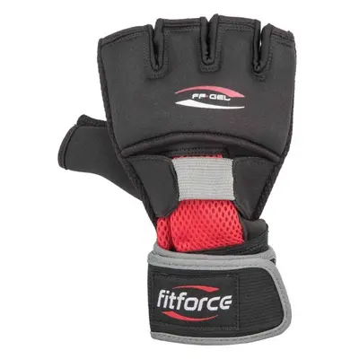 Fitforce GEL GLOVES Gelové bandáže, černá, velikost