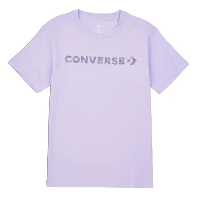 Converse WORDMARK SS TEE Dámské tričko, fialová, velikost