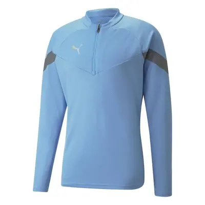 Puma TEAMFINAL TRAINING 1/4 ZIP TOP Pánská sportovní mikina, světle modrá, velikost