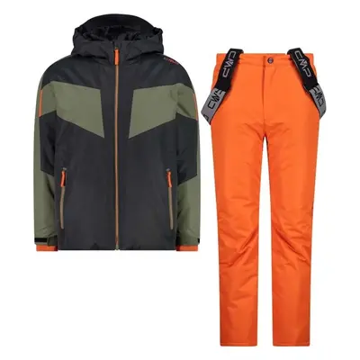 CMP KID SET JACKET AND PANT Chlapecký lyžařský komplet, oranžová, velikost