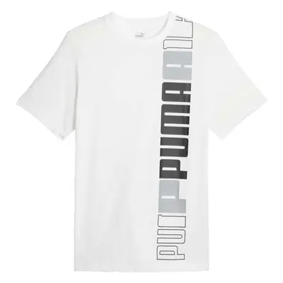 Puma ESSENTIALS + LOGO LAB TEE Pánské triko, bílá, velikost