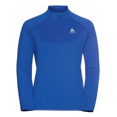 Odlo MIDLAYER 1/2 ZIP CARVE LIGHT Dámská funkční mikina, modrá, velikost