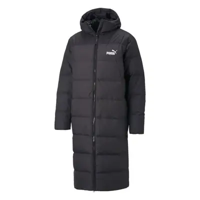 Puma LONG HOODED DOWN COAT JACKET Pánský kabát, černá, velikost