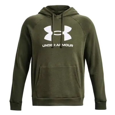 Under Armour RIVAL Pánská mikina, khaki, velikost