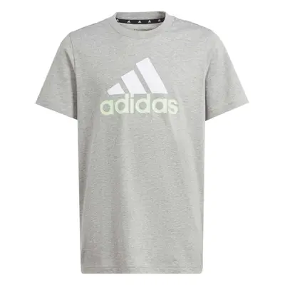 adidas BIG LOGO TEE Chlapecké tričko, šedá, velikost