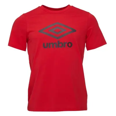 Umbro LARGE LOGO TEE ESSENTIALS Pánské triko, červená, velikost