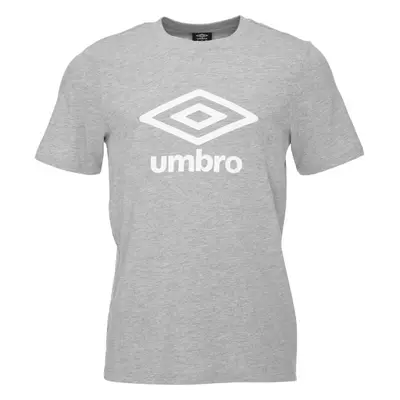 Umbro LARGE LOGO TEE ESSENTIALS Pánské triko, šedá, velikost