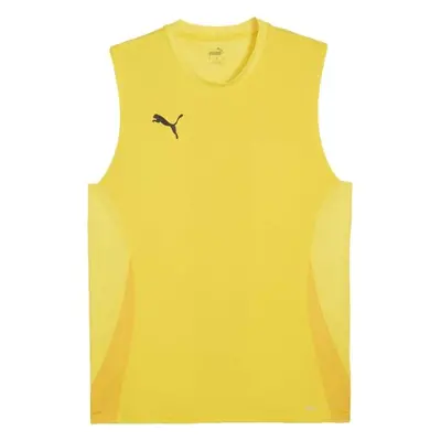 Puma TEAMGOAL SLEEVELESS JERSEY Pánské sportovní tílko, žlutá, velikost