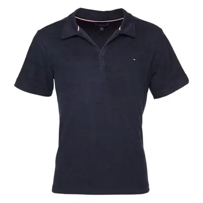 Tommy Hilfiger TERRY SHIRT Pánské polotričko, tmavě modrá, velikost