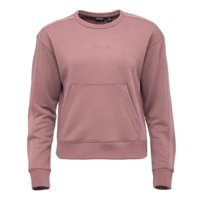 Calvin Klein PW - PULLOVER CROPPED Dámská mikina, růžová, velikost