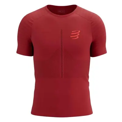 Compressport RACING SS TSHIRT Pánské běžecké triko, červená, velikost