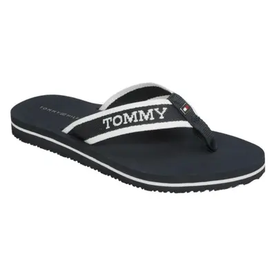 Tommy Hilfiger WEBBING POOL SLIDE Dámské žabky, tmavě modrá, velikost