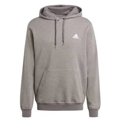 adidas MELANGE HOODIE Pánská mikina, šedá, velikost