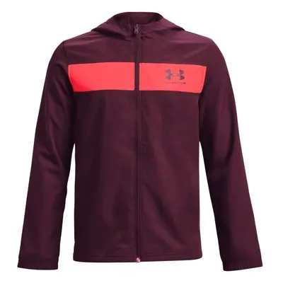 Under Armour SPORTSTYLE WINDBREAKER Chlapecká bunda, vínová, velikost