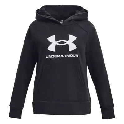 Under Armour RIVAL FLEECE BL HOODIE Dívčí mikina, černá, velikost