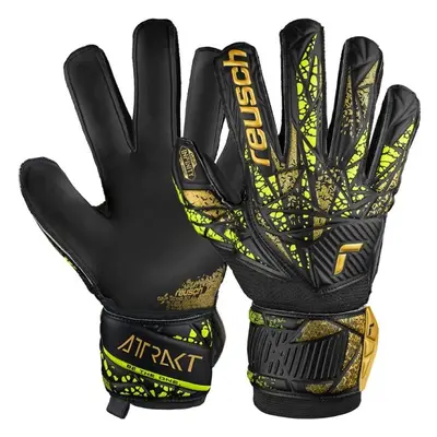 Reusch ATTRAKT INFINITY FINGER SUPPORT Pánské brankářské rukavice, černá, velikost