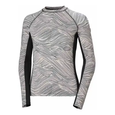 Helly Hansen WATERWEAR RASHGUARD W Dámský funkční svršek, šedá, velikost