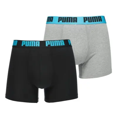 Puma MEN EVERYDAY BASIC BOXER 2P Pánské boxerky, černá, velikost