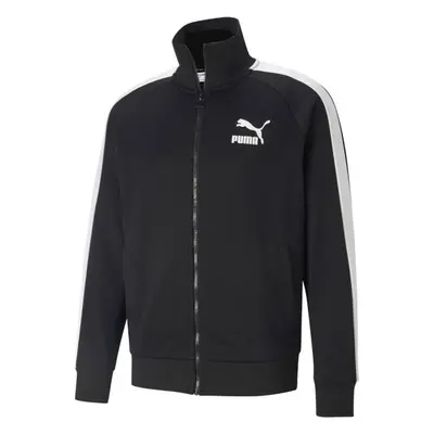 Puma ICONIC T7 TRACK JACKET Pánská mikina, černá, velikost