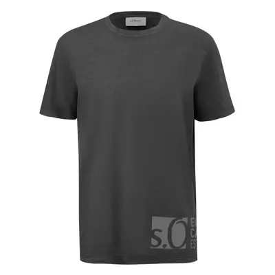 s.Oliver RL T-SHIRT Pánské tričko, tmavě šedá, velikost