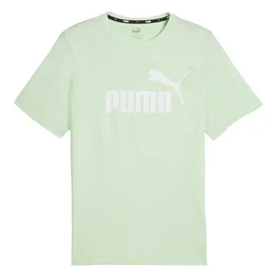 Puma ESSENTIALS LOGO Pánské triko, světle zelená, velikost