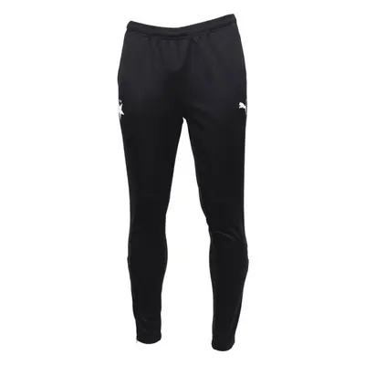 Puma TEAMRISE POLY TRAINING PANTS SK SLAVIA Pánské fotbalové tepláky, černá, velikost