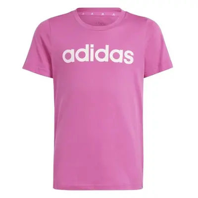 adidas LINEAR LOGO TEE Dívčí triko, růžová, velikost