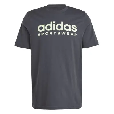 adidas SPORTSWEAR GRAPHIC TEE Pánské triko, tmavě šedá, velikost