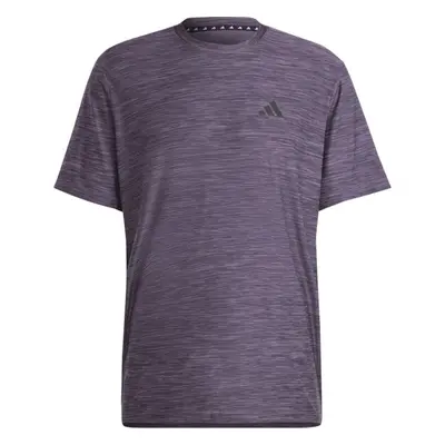 adidas TRAIN ESSENTIALS STRETCH TRAINING TEE Pánské sportovní triko, fialová, velikost