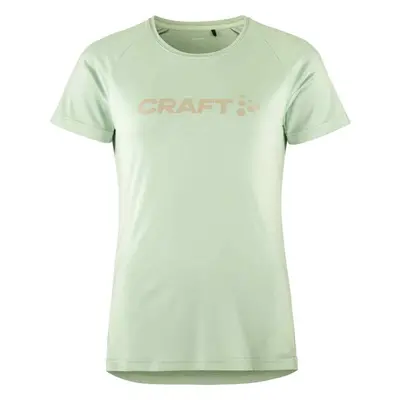 Craft CORE ESSENCE LOGO TEE W Dámské funkční triko, světle zelená, velikost