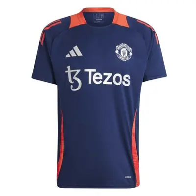 adidas MANCHESTER UNITED FC TRAINING JERSEY Pánský fotbalový dres, tmavě modrá, velikost