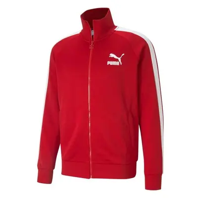 Puma ICONIC T7 TRACK JACKET Pánská mikina, červená, velikost