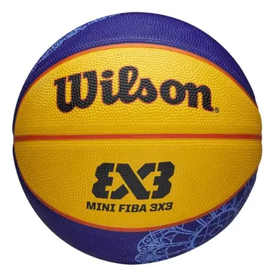 Wilson FIBA 3X3 MINI BSKT PARIS Mini basketbalový míč, žlutá, velikost