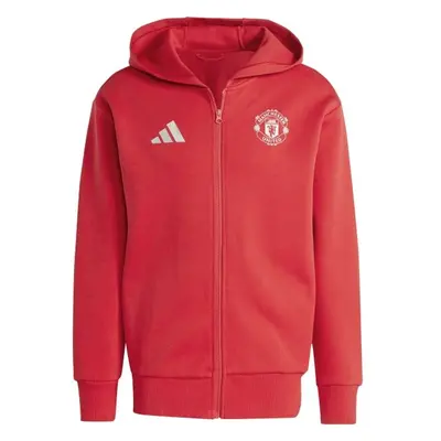 adidas MANCHESTER UNITED FC ANTHEM JACKET Pánská bunda, červená, velikost