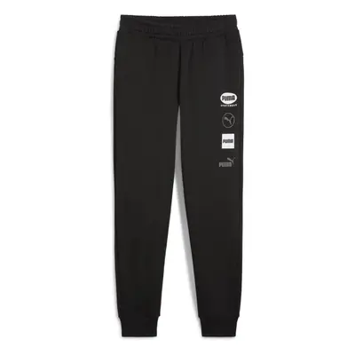 Puma POWER GRAPHICS SWEAT PANTS FL Pánské tepláky, černá, velikost