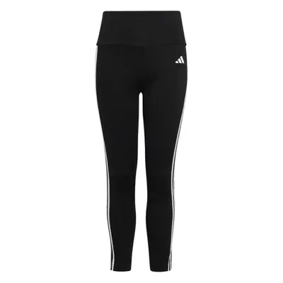 adidas ESSENTIALS AEROREADY 3-STRIPES HIGH-WAISTED Dívčí legíny, černá, velikost