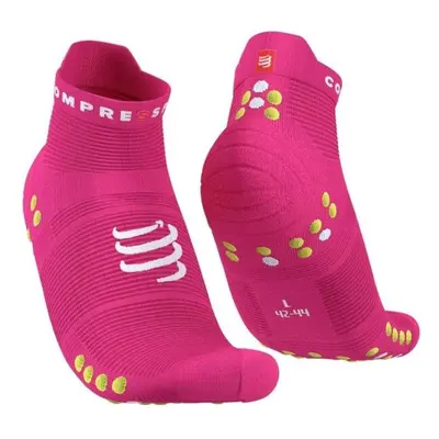 Compressport PRO RACING SOCKS V4.0 RUN Běžecké ponožky, růžová, velikost