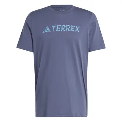 adidas TERREX TEE Pánské outdoorové tričko, tmavě modrá, velikost