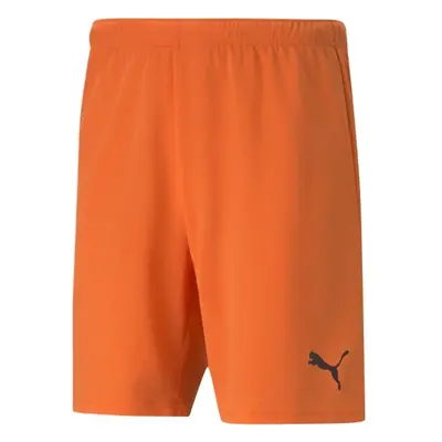 Puma TEAMRISE SHORTS Pánské kraťasy, oranžová, velikost